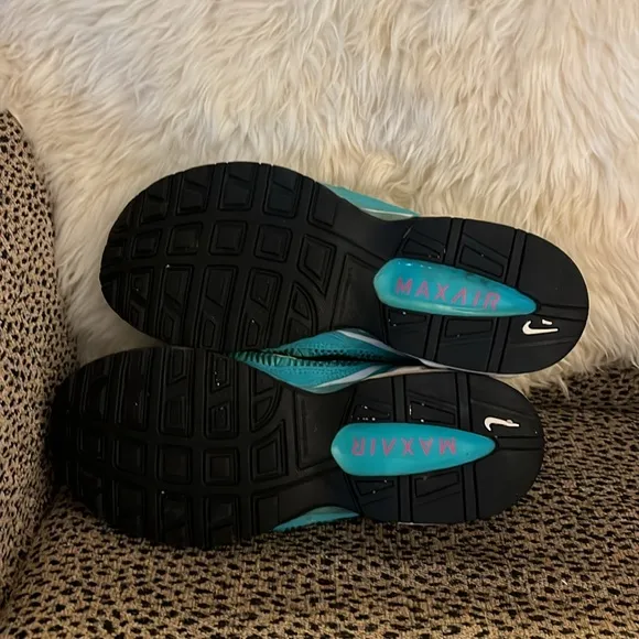 Nike Air Max Torch 4 343851-376 Hyper Jade &amp; Yellow Mesh Running Shoes Size 11