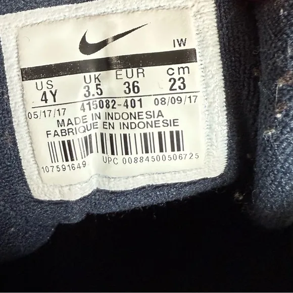 Nike Air More Uptempo Obsidian Navy Blue Kid’s shoes