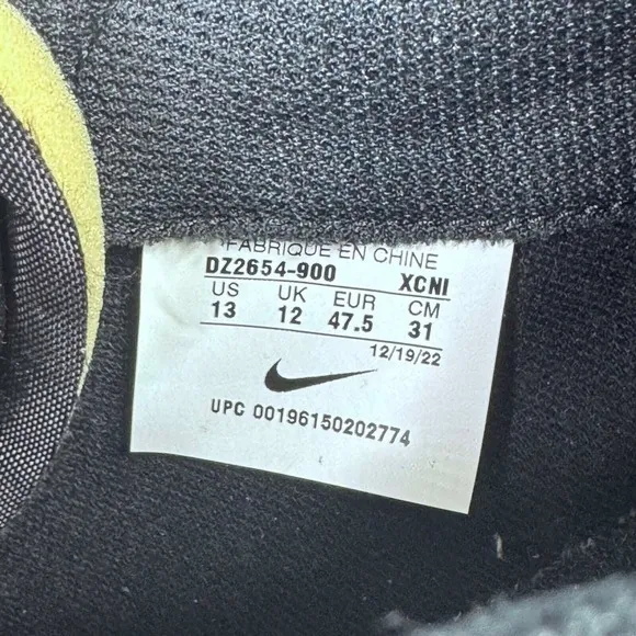 Nike Blazer Low '77 Mens Size 13 Black Gray White Swoosh Run‎ NY DZ2654-900