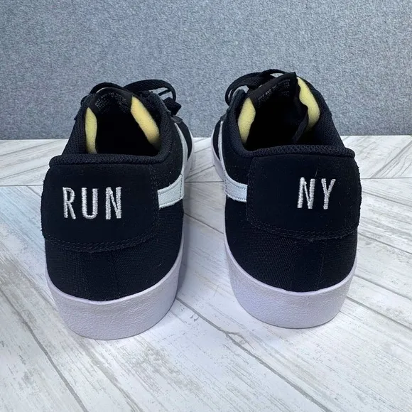 Nike Blazer Low '77 Mens Size 13 Black Gray White Swoosh Run‎ NY DZ2654-900
