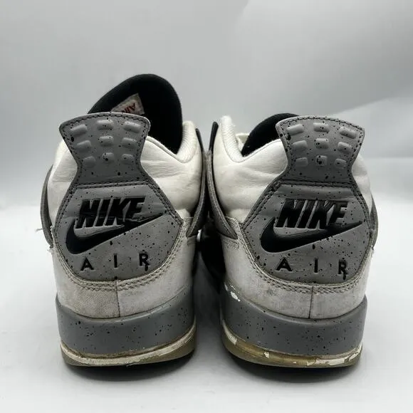 Nike Boys Air Jordan 4 White Size 5Y Basketball Shoes Sneakers 836016-192