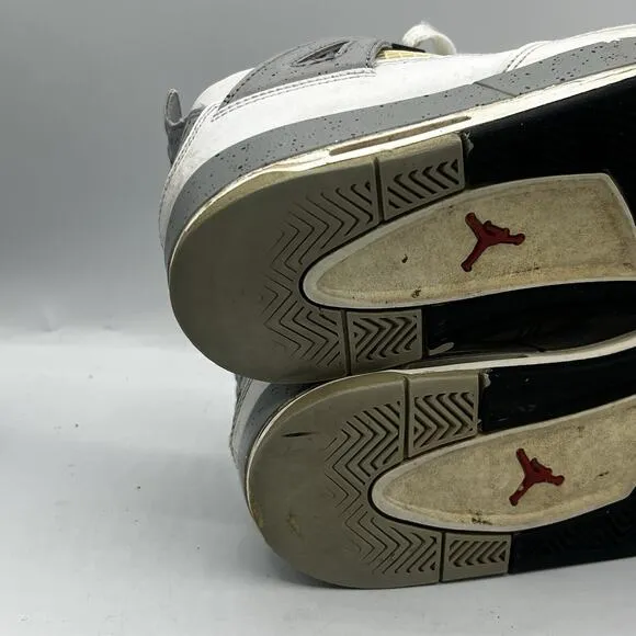 Nike Boys Air Jordan 4 White Size 5Y Basketball Shoes Sneakers 836016-192