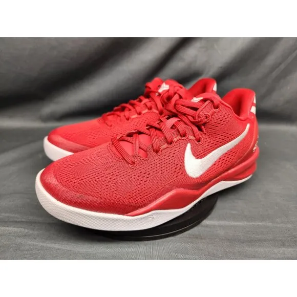 Nike Boys Kobe VIII (GS) Sneakers Mesh University Red White Size 4.5 NEW IN BOX!