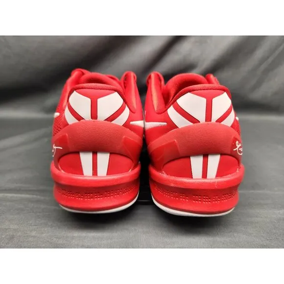 Nike Boys Kobe VIII (GS) Sneakers Mesh University Red White Size 4.5 NEW IN BOX!