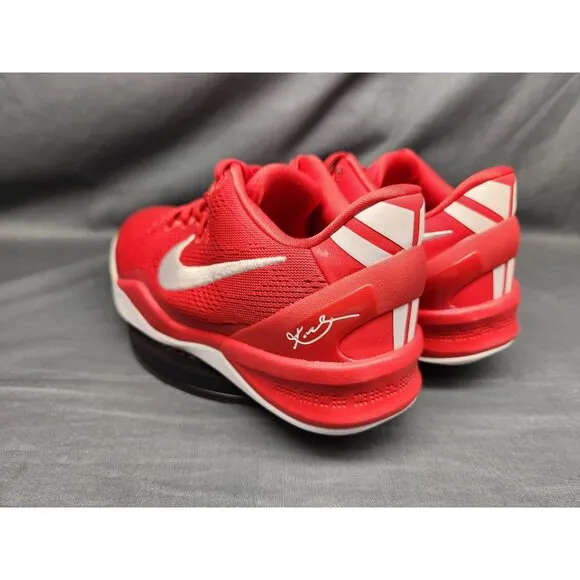 Nike Boys Kobe VIII (GS) Sneakers Mesh University Red White Size 4.5 NEW IN BOX!