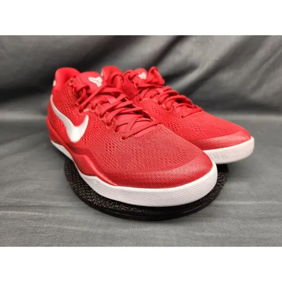 Nike Boys Kobe VIII (GS) Sneakers Mesh University Red White Size 4.5 NEW IN BOX!