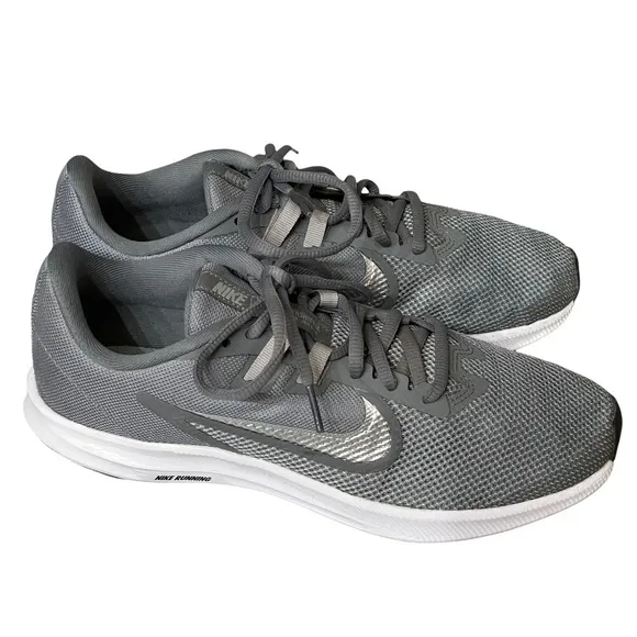 Nike Downshifter 9 Gray Running Sneakers Women’s Size 7.5 AQ7481-001