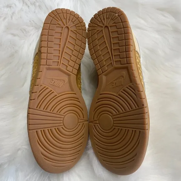 Nike Dunk Low Waffle Tan Brown White Mens Casual Shoes FZ4041-744 VNDS Sz 9