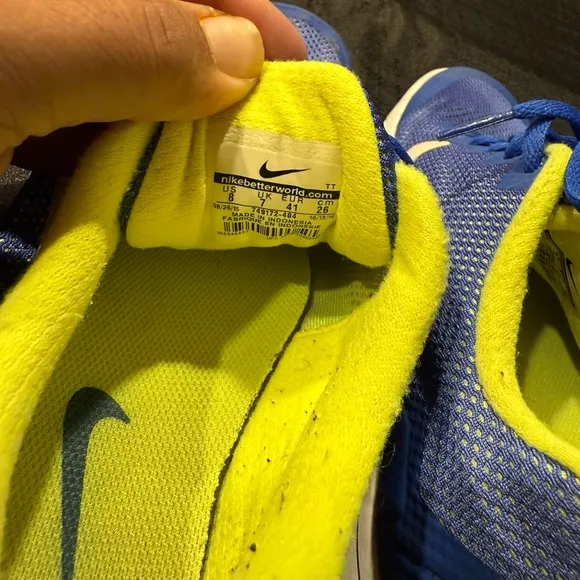 Nike Flex Experience Blue Running Sneaker Shoes Men's 8 preowned