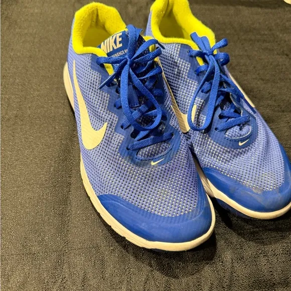 Nike Flex Experience Blue Running Sneaker Shoes Men's 8 preowned