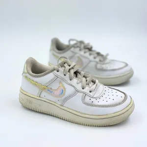 Nike Force 1 LV8 1 PS Youth size 12.5c White Pixel CW1584 100 Sneakers Shoes