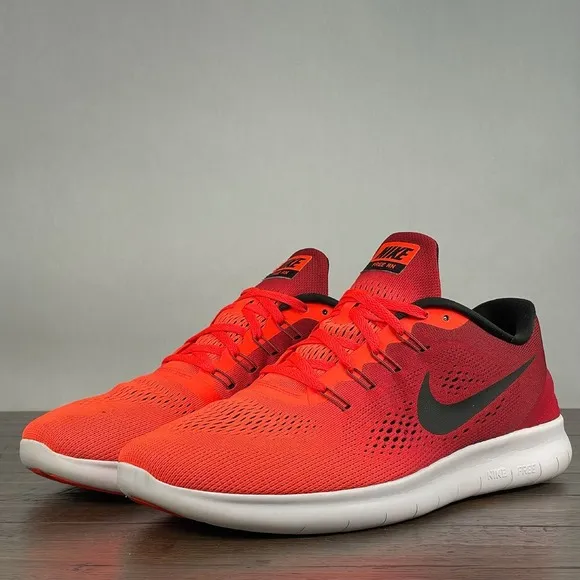 Nike FREE RN Mens 12.5 University Red Running Shoes Gym Casual Walk Comfort