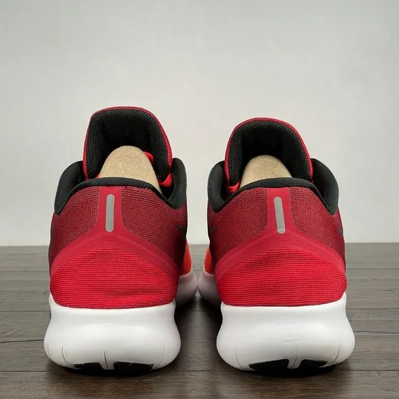 Nike FREE RN Mens 12.5 University Red Running Shoes Gym Casual Walk Comfort
