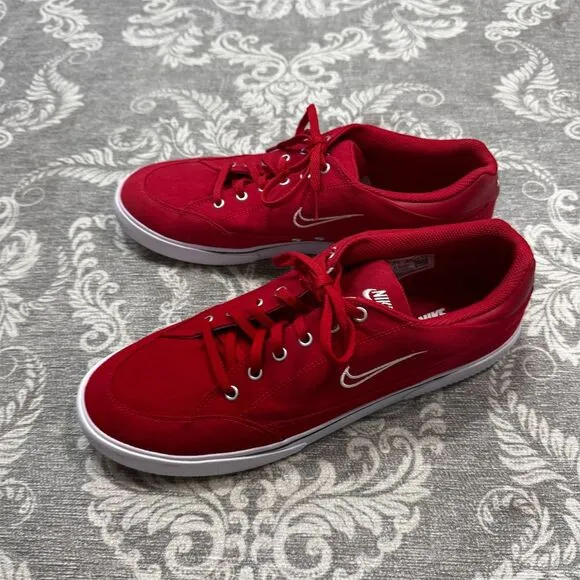 Nike GTS 97 Men's Sneakers Size 12 Red Low Top Casual Athletic Shoes