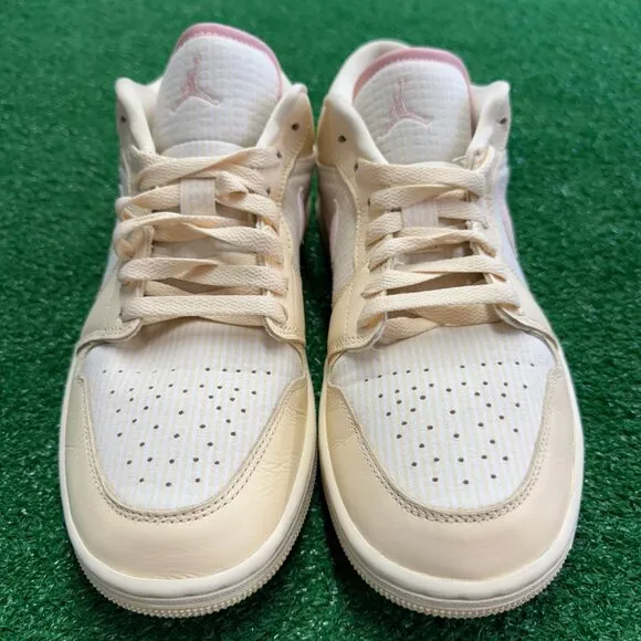 Nike Jordan 1 Low SE Seersucker Womens Casual Shoes FQ1925-100 VNDS Sz 10