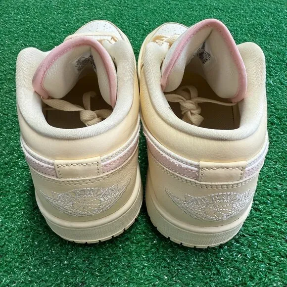 Nike Jordan 1 Low SE Seersucker Womens Casual Shoes FQ1925-100 VNDS Sz 10