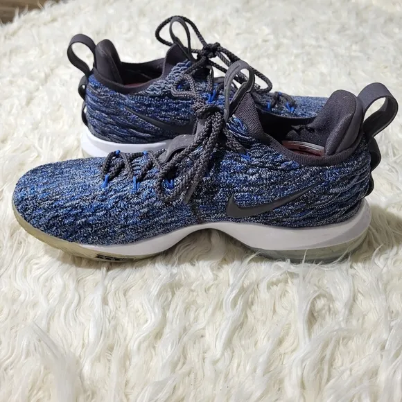 NIKE LEBRON James 15 Low Signal Blue A01755-400 Sneakers Basketball Shoes SZ 8.5