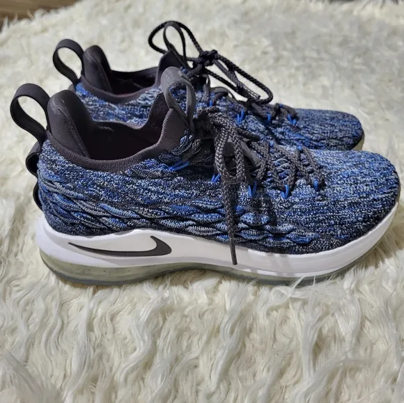 NIKE LEBRON James 15 Low Signal Blue A01755-400 Sneakers Basketball Shoes SZ 8.5
