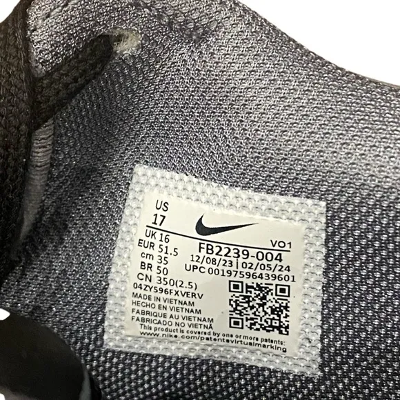 Nike Lebron James Witness 8 Mesh Basketball Shoes Gray, Black  Men’s Sz 17 NWOB‎