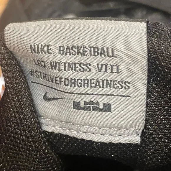 Nike Lebron James Witness 8 Mesh Basketball Shoes Gray, Black  Men’s Sz 17 NWOB‎
