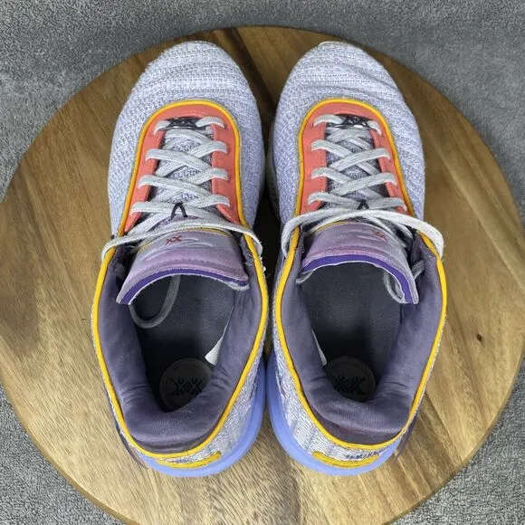 Nike LeBron XX 20 Lakers Purple Gold Blue White Sneakers DJ5423-500 Men's 10