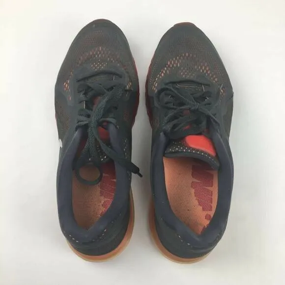 Nike Mens Air Max Running Shoes Gray Orange 621077-006 2013 Mesh Low Top 10M