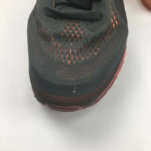 Nike Mens Air Max Running Shoes Gray Orange 621077-006 2013 Mesh Low Top 10M