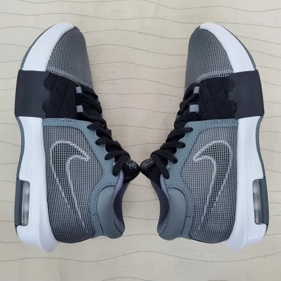 Nike Mens Lebron Witness 8 Cool Grey Black White Shoes Sneakers FB2239-004 Sz 6