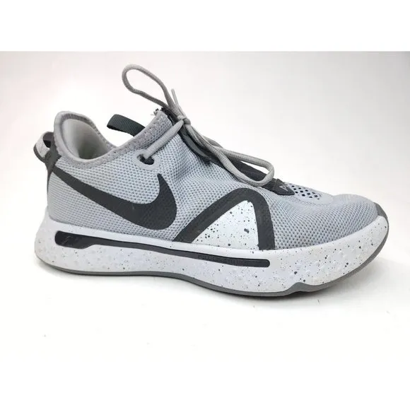Nike Mens PG 4 CK5828-001 Gray Basketball Shoes Sneakers Size 8