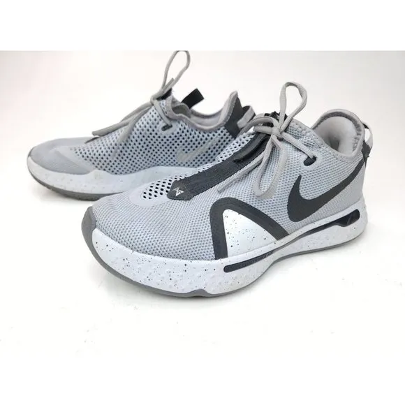 Nike Mens PG 4 CK5828-001 Gray Basketball Shoes Sneakers Size 8