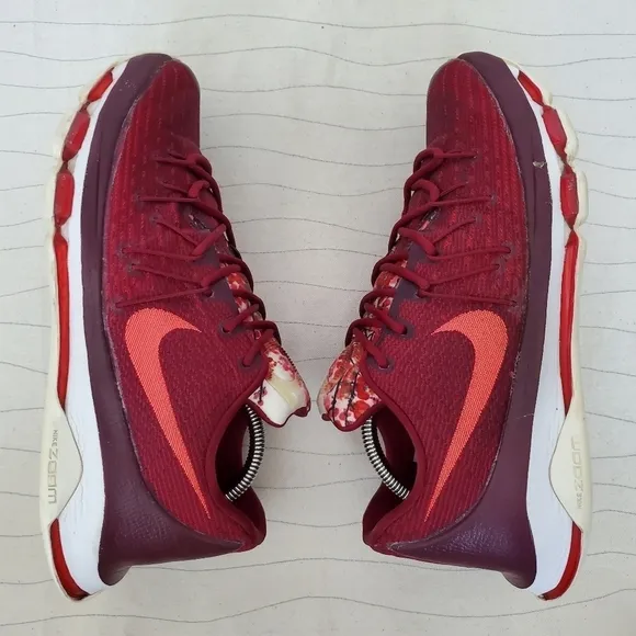 Nike Mens Zoom Perseverance KD 8 Red Cherry Blossom Basketball Sneakers Size 9