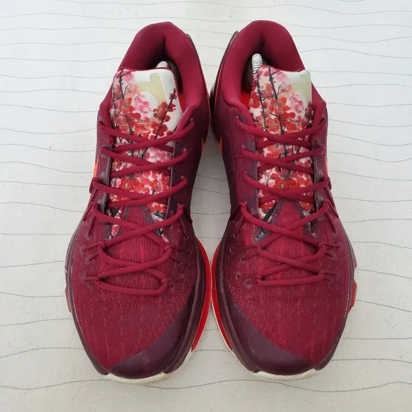 Nike Mens Zoom Perseverance KD 8 Red Cherry Blossom Basketball Sneakers Size 9