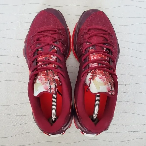 Nike Mens Zoom Perseverance KD 8 Red Cherry Blossom Basketball Sneakers Size 9