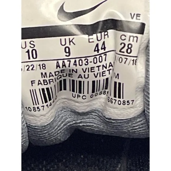 Nike Quest Marathon Men's Running Shoes Sneakers Grey Size 10 Jogging Walking