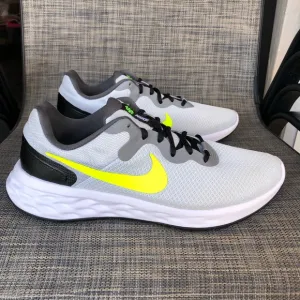 Nike Revolution 6 Next Nature Pure Platinum/Volt/Black Running Shoes Men’s 10.5