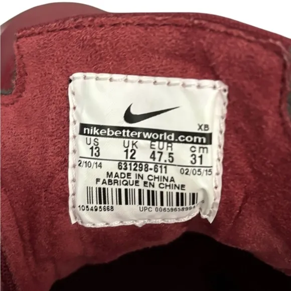 Nike SB Zoom Stefan Janoski Men's Sneakers Shoes Size 13 Premium Red 631298-611