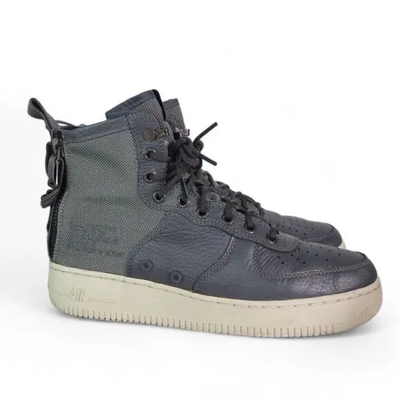 Nike SF Air Force 1 Mid Utility 'Dark Grey' Casual Sneakers 917753-004 Men's 8.5