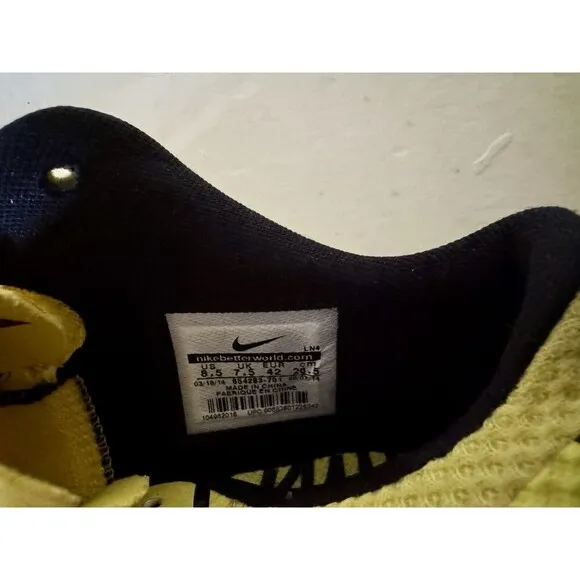 Nike Univ. Oregon Fighting Ducks Yellow TR1 LE Lunar US 8.5 654283-701 42 EUR