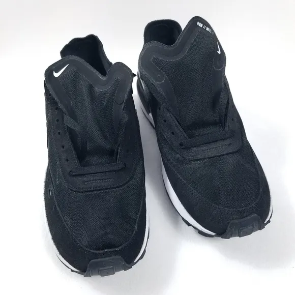 Nike Waffle One Sneakers Black White DA7995 001 Men's shoes size 12