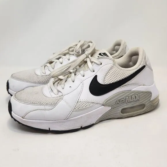 Nike Womens Air Max Excee White Black Athletic Shoes Sneakers Size 8.5 Low Top