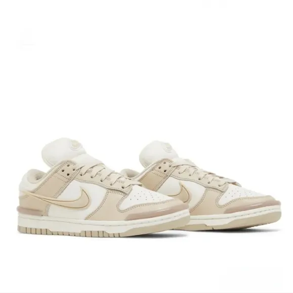 Nike Women's Dunk Low Twist Sanddrift Basketball Shoes Sneakers, Sz 10