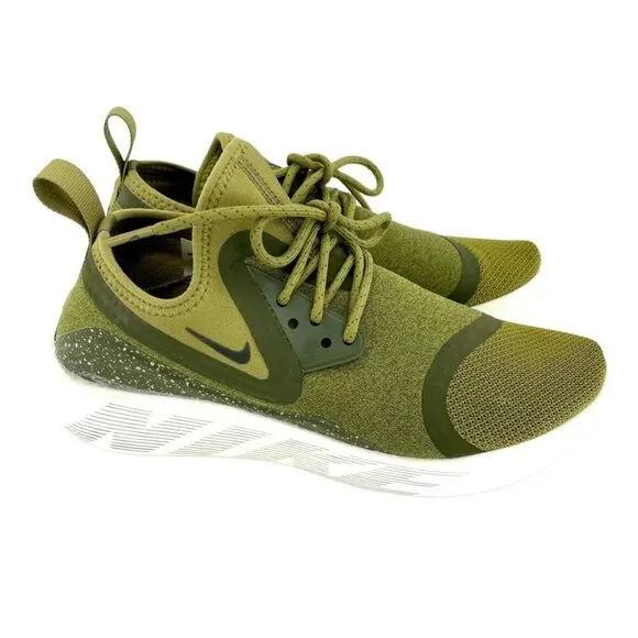 Nike Womens Lunarcharge BR 942060-600 Green Running Shoes Sneakers Size 7.5