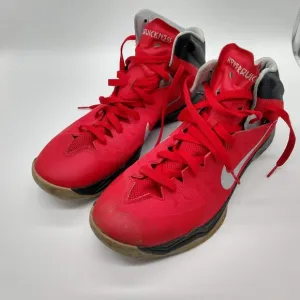 Nike Zoom Hyperquickness Basketball Shoes Mens Size 14 Black Red 599519-602