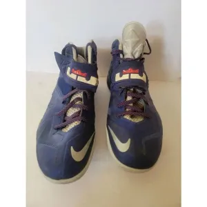 Nike Zoom Lebron Soldier 7 Men's Blue Platinum Basketball Shoes Size 12