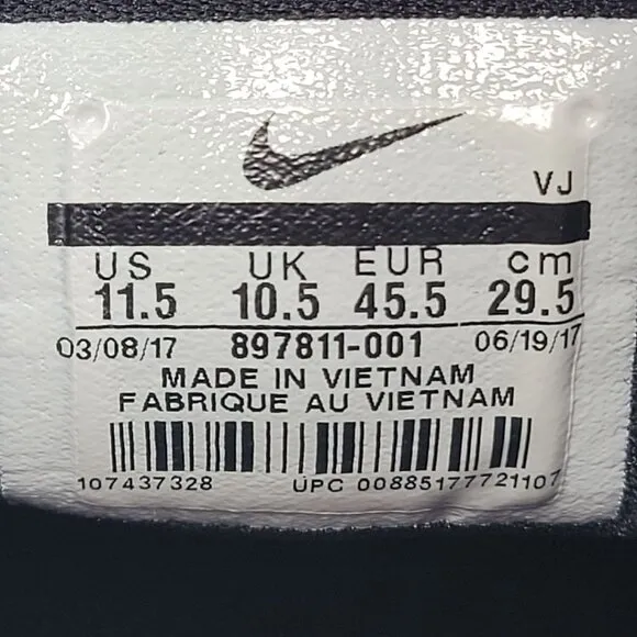 Nike Zoom Shift Men's Black Basketball Shoes 897811-001 US Size 11.5