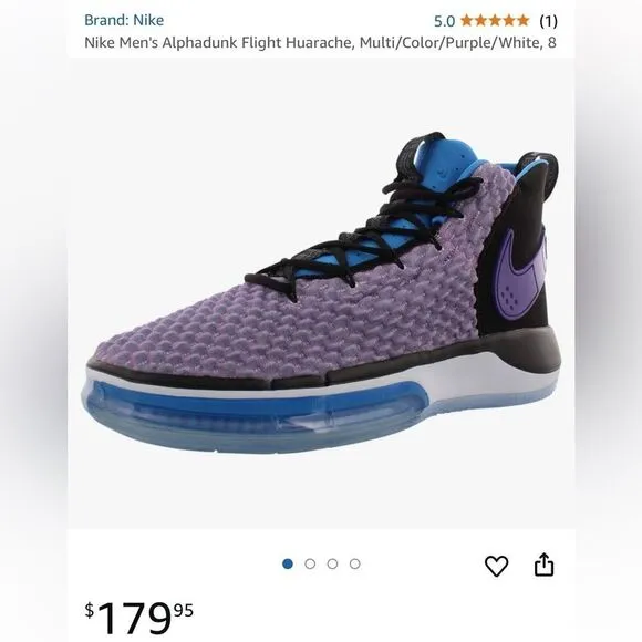 Nike Men's Alphadunk Flight Huarache basketball shoes