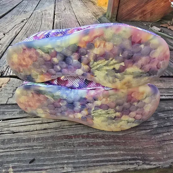 NOBULL Sneakers Water Color Purple Floral Trainer Shoes Womens 7.5 / Mens 6