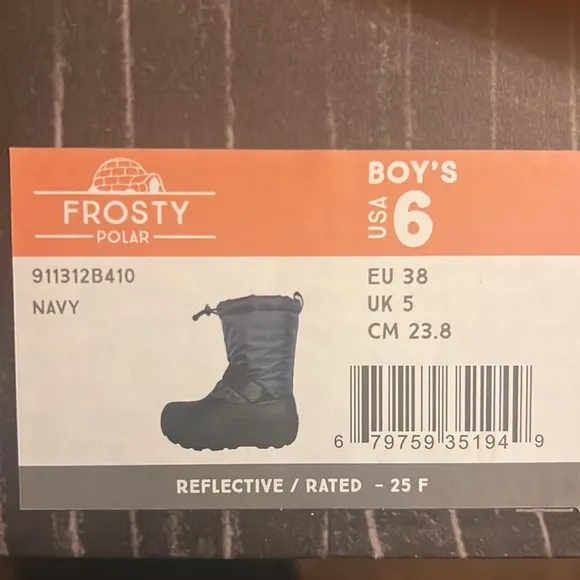 🛍️Northside Unisex big kids Frosty Insulated Snow Boots eu 38/ us 6