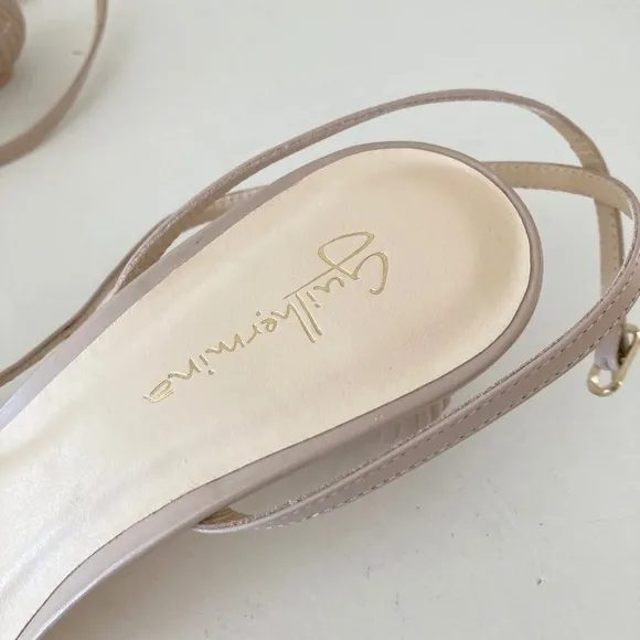NWOT Anthropologie Guilhermina Sculptured Heeled Creme Sandals Sz 7, 8, 9