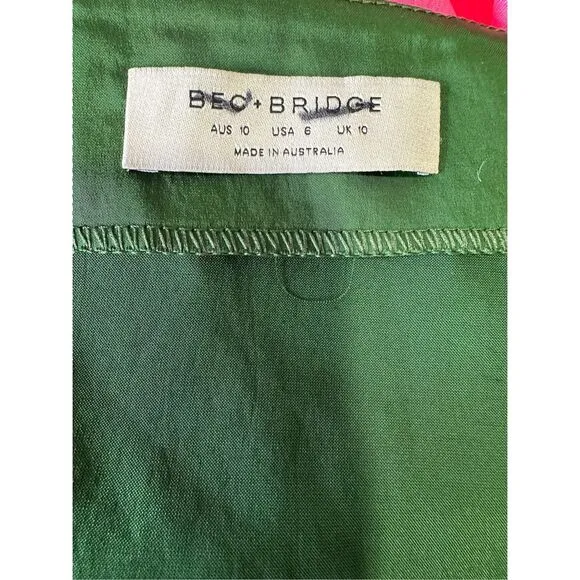 NWOT Bec &amp; Bridge Ula One-Shoulder Midi-Dress Size US6 $380